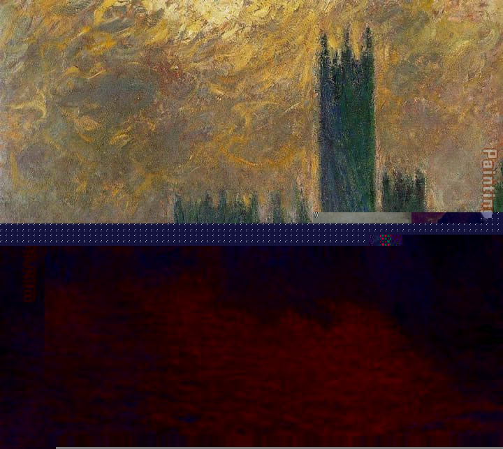 Houses of Parliament Stormy Sky painting - Claude Monet Houses of Parliament Stormy Sky art painting